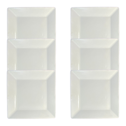 Kit Prato Raso Quartier Porcelana Branca – 6 Peças - 1