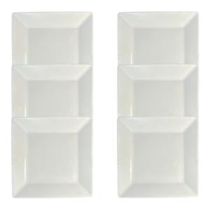 Kit Prato Raso Quartier Porcelana Branca – 6 Peças