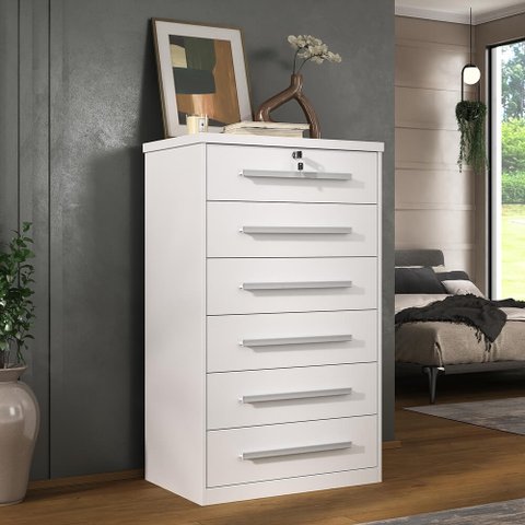 Cômoda Gama 6 Gavetas 1327 Ilan Branca