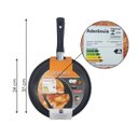 Ver imagem 2 de Omeleteira Em Alumínio Reforçado Com Revestimento Antiaderente Cabo em Baquelite Dona Chefa: Preto