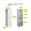 Ver imagem 3 de Armário de Lavanderia 1334 Ilan Branco