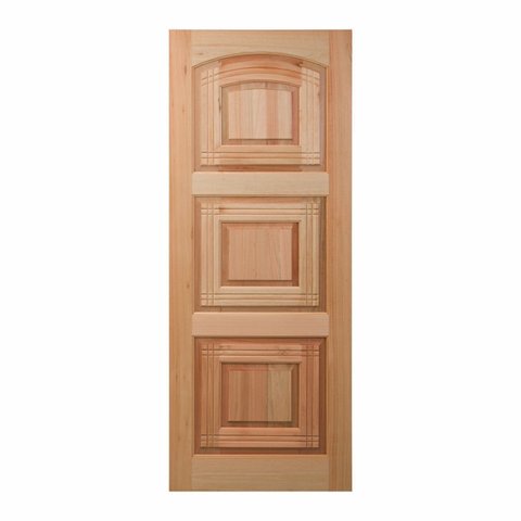 Folha de Porta Maciça em Eucalipto Acabamento Natural 210x80cm PM02 Lindoya Cruzeiro Portas