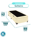 Ver imagem 4 de Cama Box Baú Solteiro Bege Nature 88x188