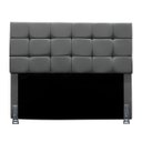 Ver imagem 2 de Cabeceira Cama Box Solteiro 90 Cm Malta em Suede com Frame:cinza
