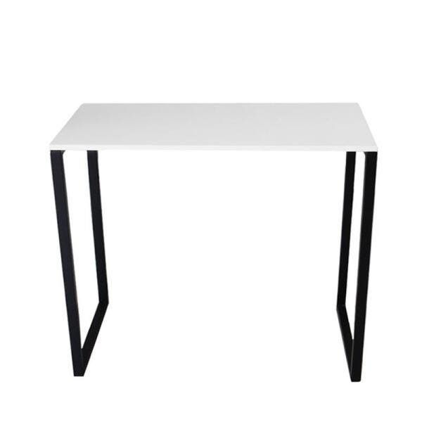 Mesa Estilo Industrial MDF Na Cor Branca 90x76cm para Escrivaninhas/Escritórios - Tp-Mesa-Branca - 3