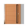 Puxador de Porta U Cor Preto Pivotante Luxo Inox 304 Escovado 60cm Madeira Vidro Brinovar - 2