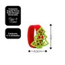 Kit Porta Guardanapo Feltro Decorado Natal Anjo e Pinheiro Vermelho Anel 4 Peças - Magizi - 11
