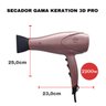 Kit Secador Cabelo Potente 2200w Rosa e Chapinha Led Prancha Alisadora 230°C - 7