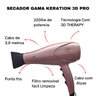 Kit Secador Cabelo Potente 2200w Rosa e Chapinha Led Prancha Alisadora 230°C - 5