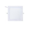 Kit 5 Luminária LED Plafon 12W Embutir Forro Gesso 17x17cm - 2