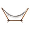 Suporte de Madeira com Rede de Descanso Cinza - 1