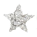 Ver imagem 1 de Estrela Aramada Branca 40x2cm