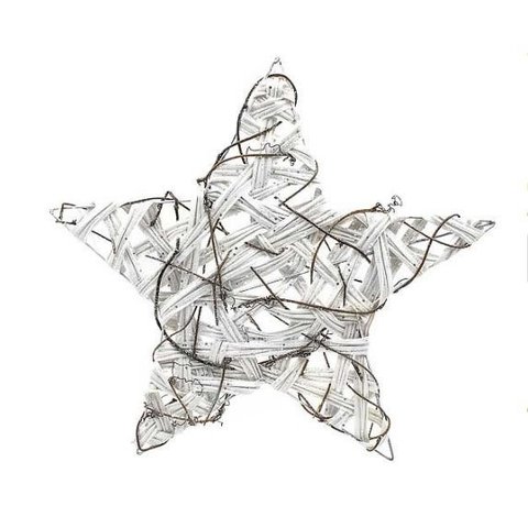 ESTRELA ARAMADA BRANCA 40X2CM