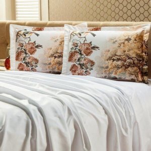 JOGO DE LENÇOL PERCAL 400 FIOS KING – 03 PEÇAS