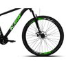 Bike Aro 29 Ksw Xlt100/200 24v com Shimano e Freios Mecânico Cor:preto+verde Claro;tamanho:19 - 4