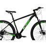 Bike Aro 29 Ksw Xlt100/200 24v com Shimano e Freios Mecânico Cor:preto+verde Claro;tamanho:19 - 2