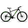 Bike Aro 29 Ksw Xlt100/200 24v com Shimano e Freios Mecânico Cor:preto+verde Claro;tamanho:19 - 1