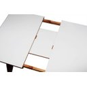 Ver imagem 4 de Mesa de Jantar Extensível com Tampo de Vidro Branco 1.60 a 2.00
