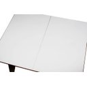Ver imagem 2 de Mesa de Jantar Extensível com Tampo de Vidro Branco 1.60 a 2.00