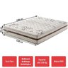 Colchão Casal Ecoflex com Molas Ensacada New Power Plus Marrom 138x188x26 - - 2