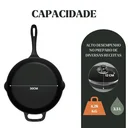 Ver imagem 4 de Frigideira do Chef 30cm Tampa Vidro Cabo Ferro Panela Mineira