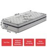Colchão Solteiro King Ecoflex  com Molas Superlastic Grand Support Ii Branco 96x203x25 -  - 2
