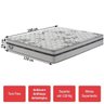 Colchão Viúva Ecoflex com Molas Superlastic Grand Support Ii Branco 128x188x25 - - 2