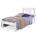 Ver imagem 3 de Cama de Solteiro Munique 100% Mdf 2102d1 Branco - Gabrielli Móveis