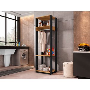 Guarda Roupa Roupeiro Modulo Titan com 3 Prateleiras Moveis Leão