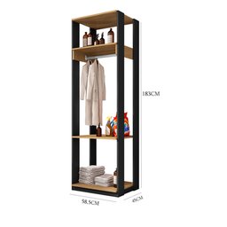 Guarda Roupa Roupeiro Modulo Titan com 3 Prateleiras Moveis Leão - 3