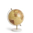 Ver imagem 1 de Globo Terrestre Decorativo em Metal e Mármore 29cm 22115 Mart