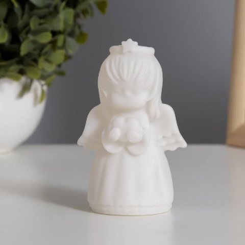 Luminaria Infantil Anjinho LED sem Fio Abajur Decorativo Quarto Bebe Iluminacao Batisado Festa