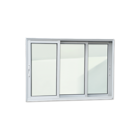 Janela Alumínio Elite 3 Folhas Moveis 1/3 100 x 240 V.Liso Branco Brimak