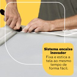 Tela mosquiteira de correr para janela 0,60x1,00 branca - 6