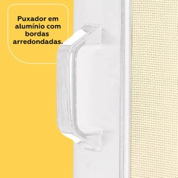 Tela mosquiteira de correr para janela 0,60x1,00 branca - 4