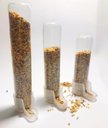 Ver imagem 2 de Kit 10 Comedouros Tradicional De Vidro Para Pássaros Malha fina