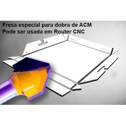 Fresa Para Chanfro E Dobras De Acm METAL DURO - DIMENSÕES DA FR382 AMANATOOL - 4