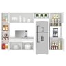 Cozinha Suspensa Itapuã 6 Portas e 2 Gavetas com Nicho - Mdp - Branco(pnr Base) - 3