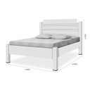 Ver imagem 3 de Cama de Casal Paris 100% MDF 158201 Branco - Gabrielli Móveis