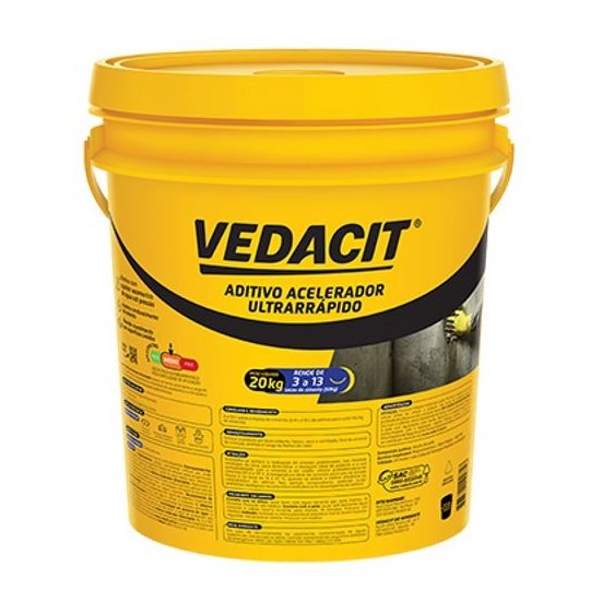 Aditivo Acelerador Ultrarrapido 20Kg (Vedacit Rapidissimo) Vedacit - Unico