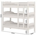 Ver imagem 4 de Treliche Solteiro Madeira Maciça Branca Esmeralda