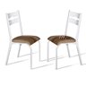 Conjunto 2 Cadeiras Aço Branco Capuccino Luna Ciplafe - 3
