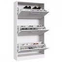 Ver imagem 3 de Sapateira Vertical 70cm 3 Portas 3 Prateleiras para 16 Pares RP1300 Branco - Decibal