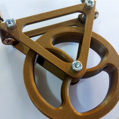 Roldana Decorativa Para Pendente -Toque 3D: Bronze