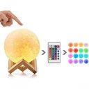 Ver imagem 4 de Luminaria 3d Touch Lua Cheia Abajur Led Decoracao Usb Rgb C/ Controle