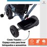 Triciclo Carrinho de Passeio Infantil com Capota Porta Objetos até 50kg Empurrador Haste - 7