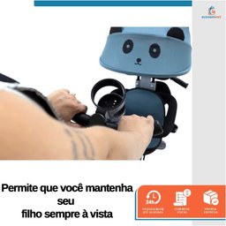 Triciclo Carrinho de Passeio Infantil com Capota Porta Objetos até 50kg Empurrador Haste - 9 Triciclo Carrinho de Passeio Infantil com Capota Porta Objetos até 50kg Empurrador Haste - 9
