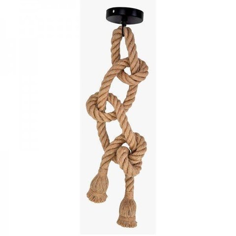 Pendente Corda Sisal Retro Duplo 2 Metros E27 Bivolt