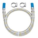 Ver imagem 1 de Ligação Flexível Inox P/Gás 1,2M C/Abraçadeira Blukit