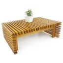 Ver imagem 1 de Mesa de Centro Ripada Madeira Nobre